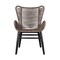 Armen Living Fanny Outdoor Patio Dining Chair in Dark Eucalyptus Wood and Truffle Rope 840254335936 - alternate 4